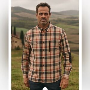 Plaid shirt size XXL Wranger ATG collab Burberry like plaid collab price firm!